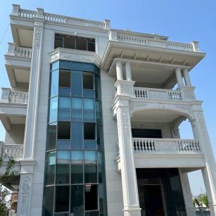 湛江 白麻花岗岩别墅外墙干挂效果展示