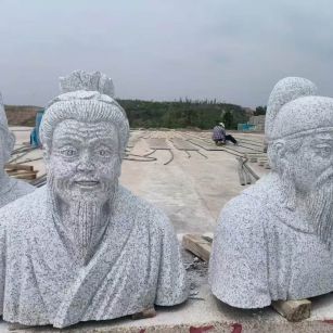 湛江 白麻花岗岩石材人物立体雕刻