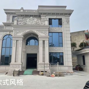 湛江 白麻花岗岩别墅外墙干挂