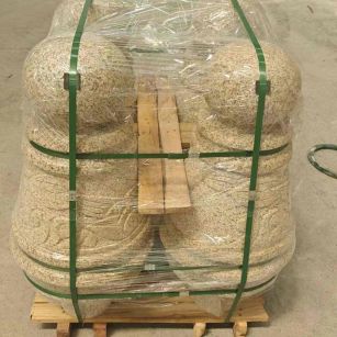 湛江 黄金麻异形定制雕花——棒棒糖挡车柱