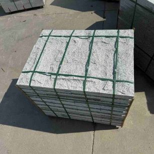 湛江 白麻花岗岩石材自然面蘑菇石成品