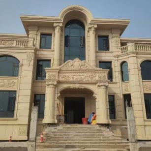 湛江 黄金麻花岗岩别墅外墙干挂