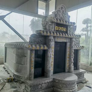 湛江 芝麻白墓碑效果展示图