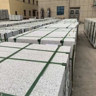 湛江 白麻花岗岩5.0公分荔枝面地铺石