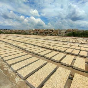湛江 黄金麻荔枝面花岗岩石材地铺石防护中