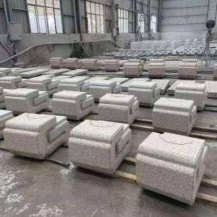 湛江 白麻花岗岩异形加工-石凳，坐凳