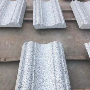 湛江 白麻花岗岩光面别墅线条