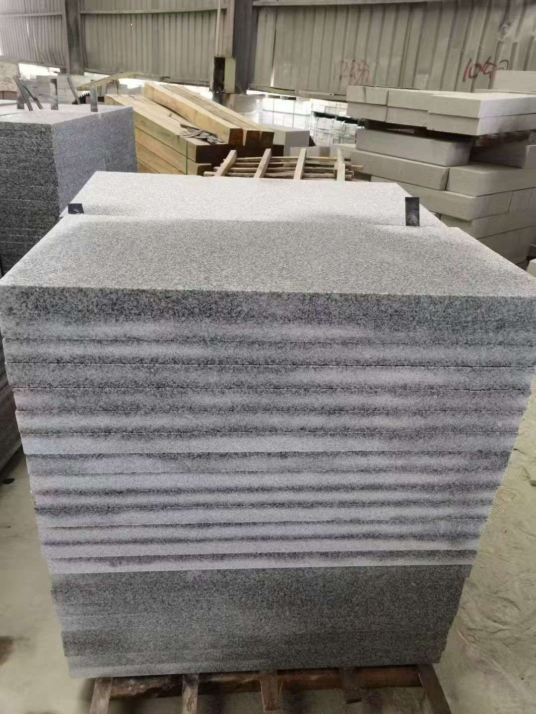 湛江 芝麻白5公分火烧地铺成品，900*400，规格可定制