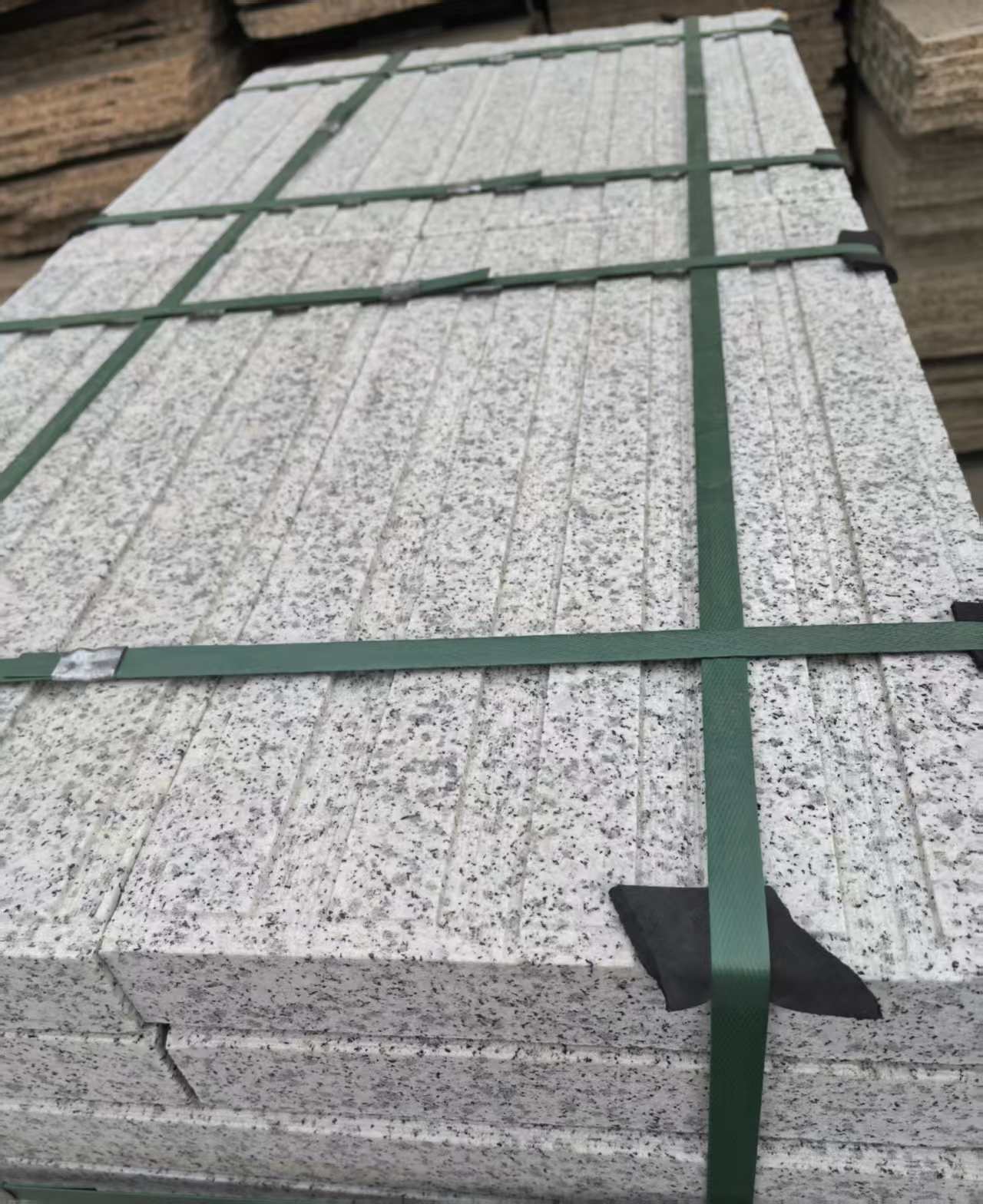 湛江 白麻花岗岩直行盲道石，盲条，地铺石