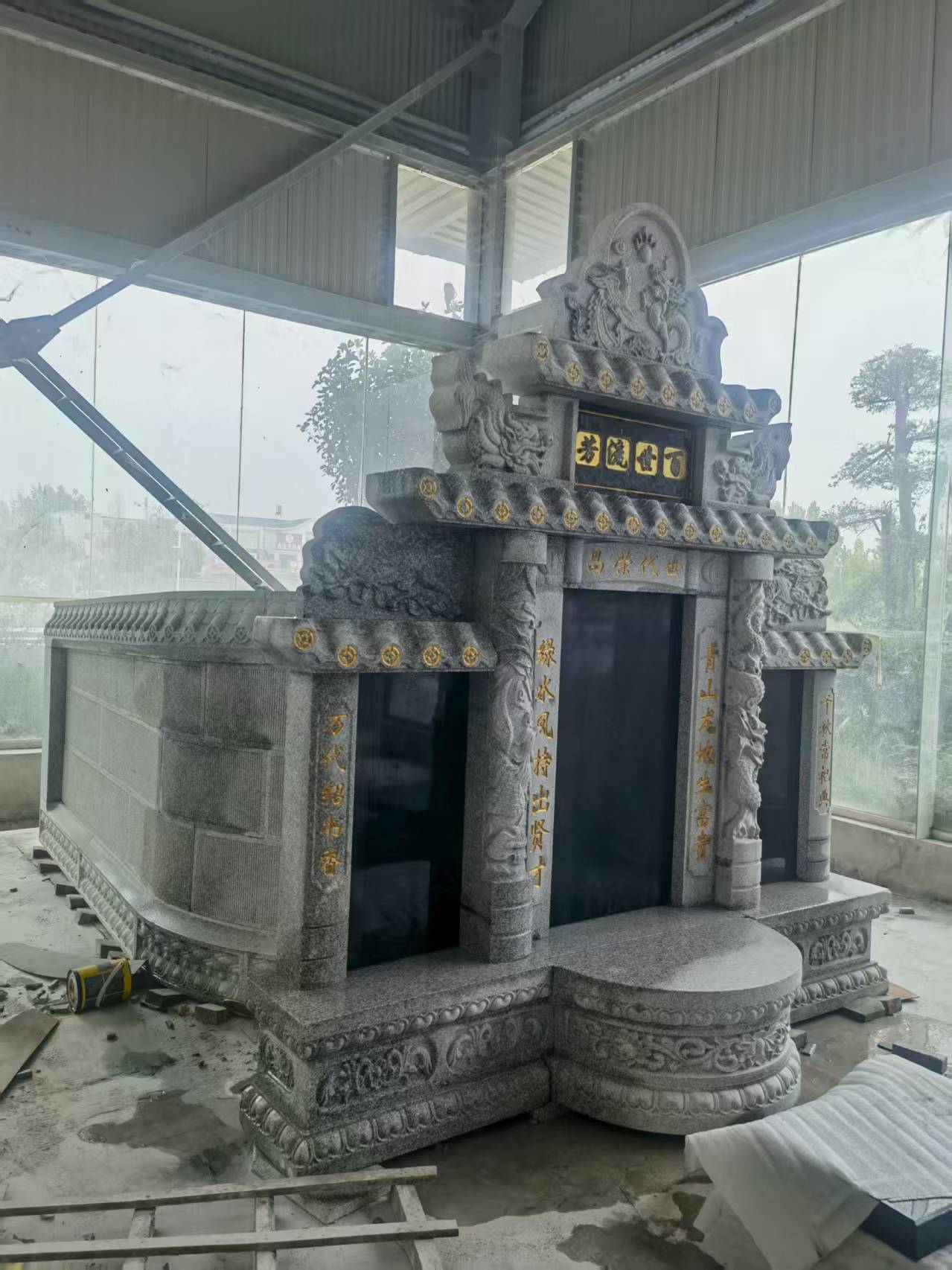 湛江 芝麻白墓碑效果展示图