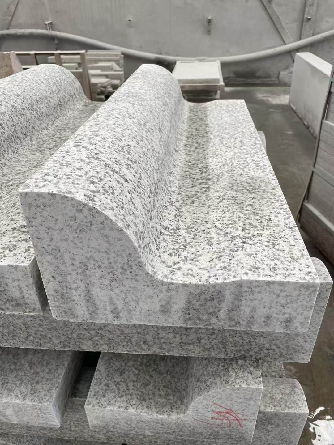 湛江 白麻花岗岩S型路沿石，路侧石，马路牙子等